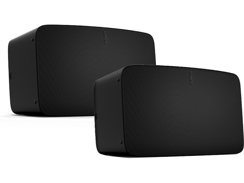 Sonos Five Trådløs Høyttaler (sort) 2pk Høyttalere