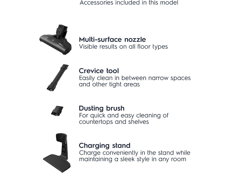 Electrolux Clean 500 Trådløs støvsuger (grå) Trådløse støvsugere