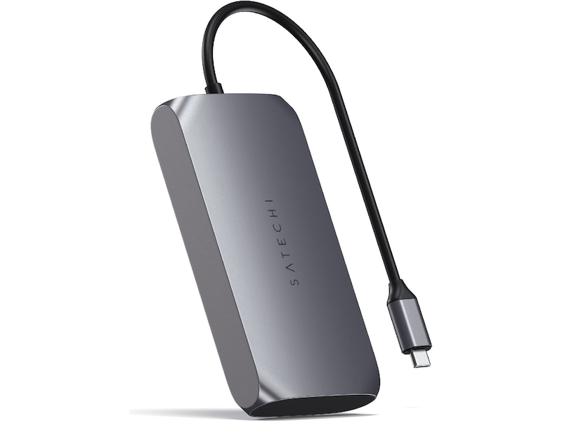 Satechi USB-C M1 Multimedia Adapter (grå) Dockingstasjon & USB-HUB