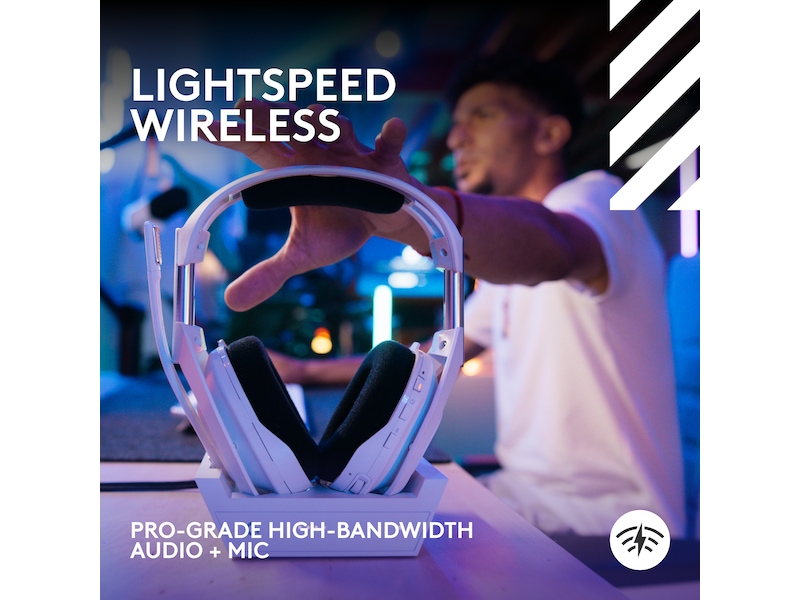 Astro A50 X LIGHTSPEED Trådløst Gaming headset + ladestasjon (hvit) Gamingheadset