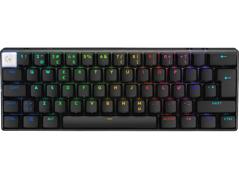 Logitech G Pro X 60 Lightspeed Tactile trådløst gamingtastatur (sort) Gamingtastatur