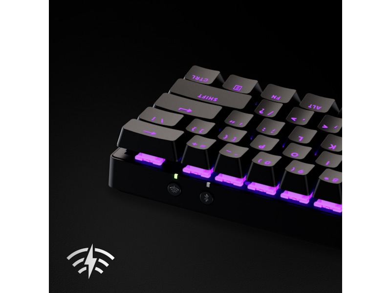 Logitech G Pro X 60 Lightspeed Tactile trådløst gamingtastatur (sort) Gamingtastatur