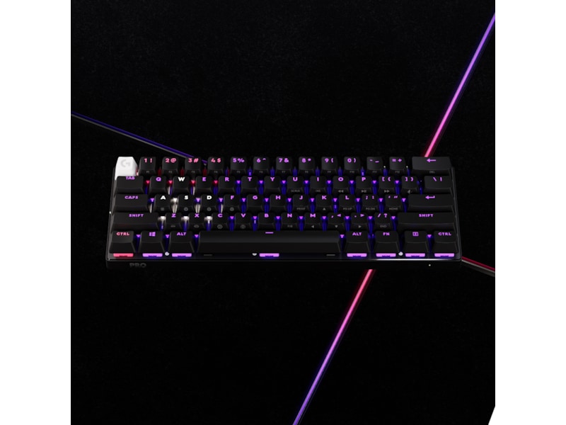 Logitech G Pro X 60 Lightspeed Tactile trådløst gamingtastatur (sort) Gamingtastatur