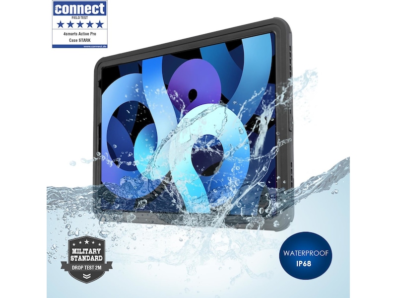 4smarts iPad 10.9" Active Pro Rugged Stark deksel (sort) Deksel til nettbrett