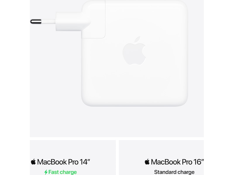 Apple strømadapter 96W (hvit) Batteri og lader