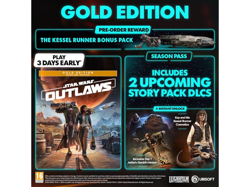 Star Wars Outlaws - Gold Edition Spill til Xbox Series X/S