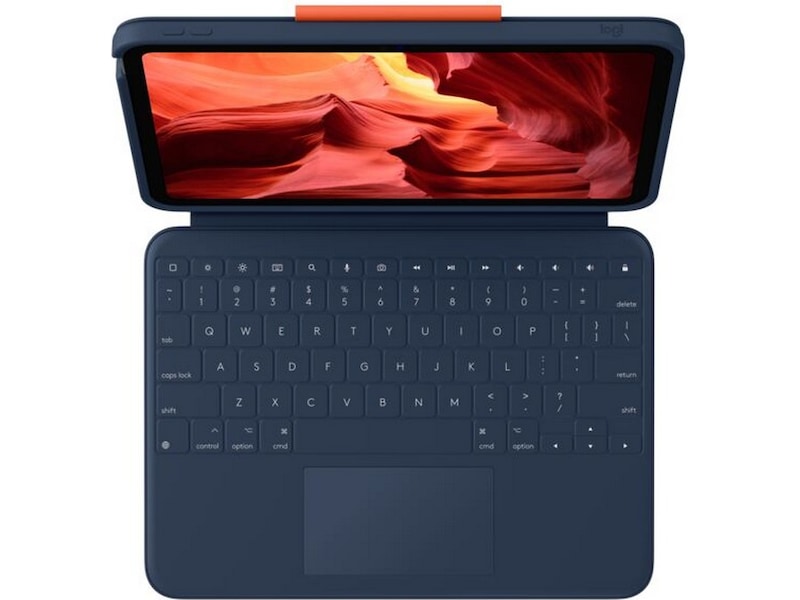 Logitech iPad 10,9" / 11" Rugged Combo 4 Touch tastaturdeksel (blå) Deksel til nettbrett