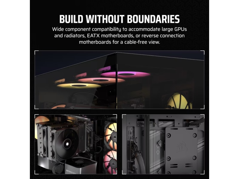 Corsair 3500X Tempered Glass Mid-Tower (sort) Midi tower