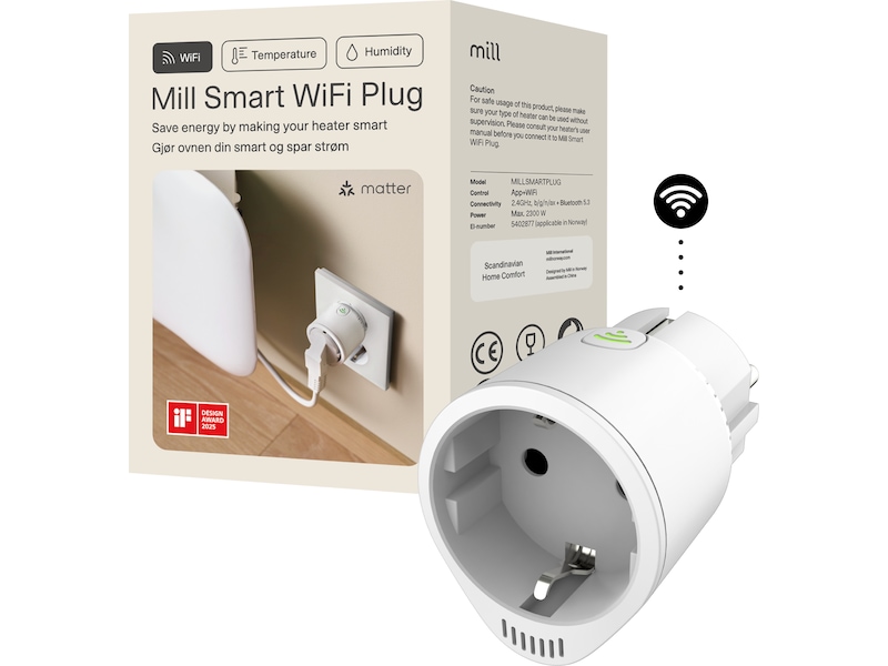 Mill Smart WiFi Plug Tilbehør til varme