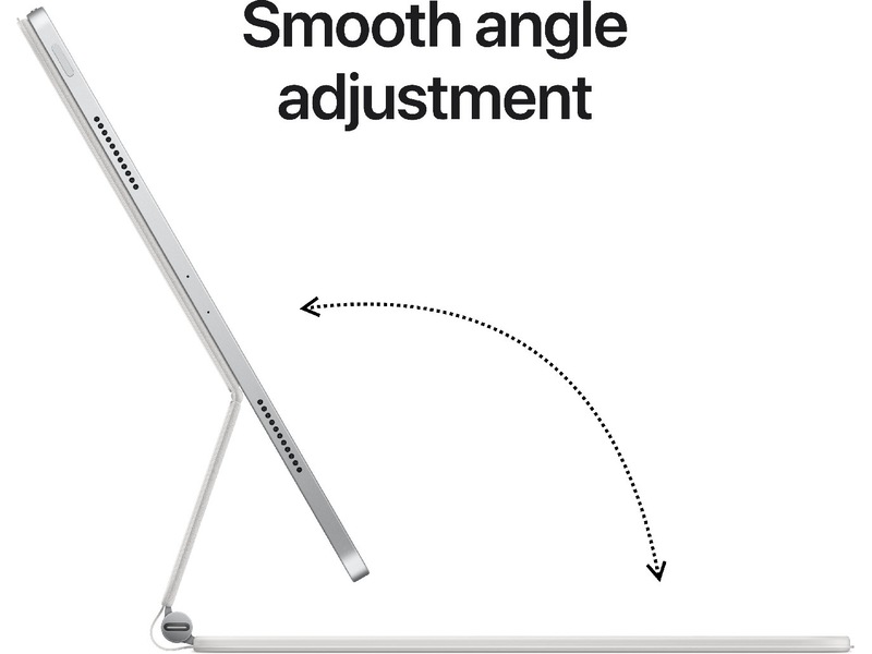 Apple iPad Pro 13" Magic Keyboard 13 (white) Tastatur og stylus