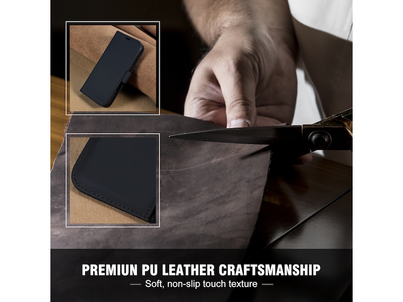 iiglo iPhone 16 Plus Lommebokdeksel (sort) Mobildeksel