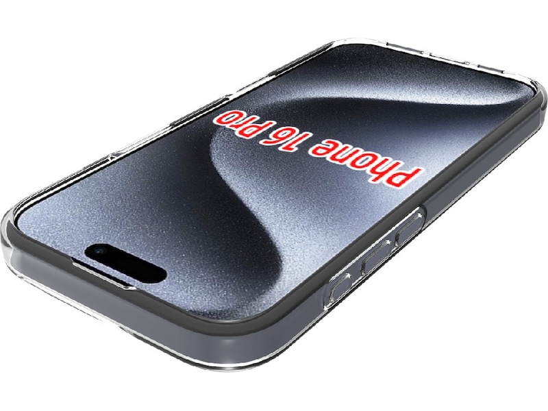 iiglo iPhone 16 Pro Silikondeksel (gjennomsiktig) Mobildeksel