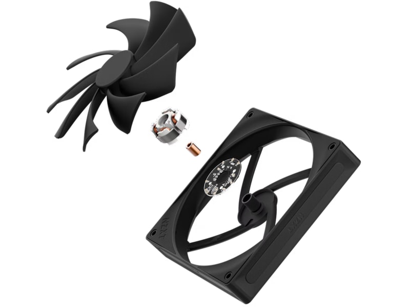 NZXT F140Q Quiet Airflow Vifte (sort) Vifter