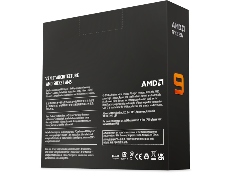 AMD Ryzen 9 9950X CPU Prosessorer