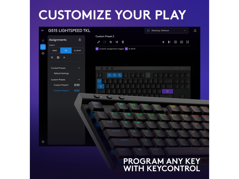 Logitech G G515 Lightspeed Gamingtastatur (sort) Gamingtastatur