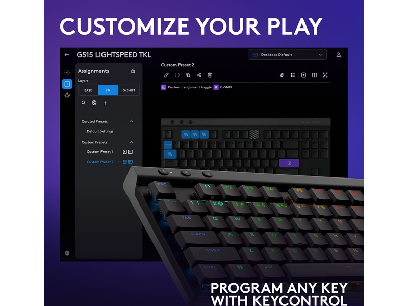 Logitech G G515 Lightspeed Gamingtastatur (sort) Gamingtastatur