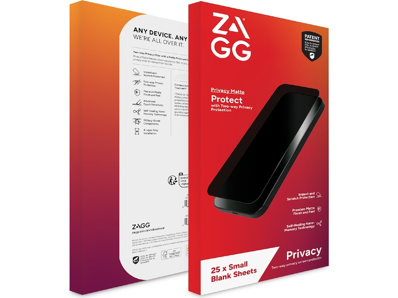 Zagg Privacy Filter skjermbeskytter til mobiltelefon Skjermbeskytter