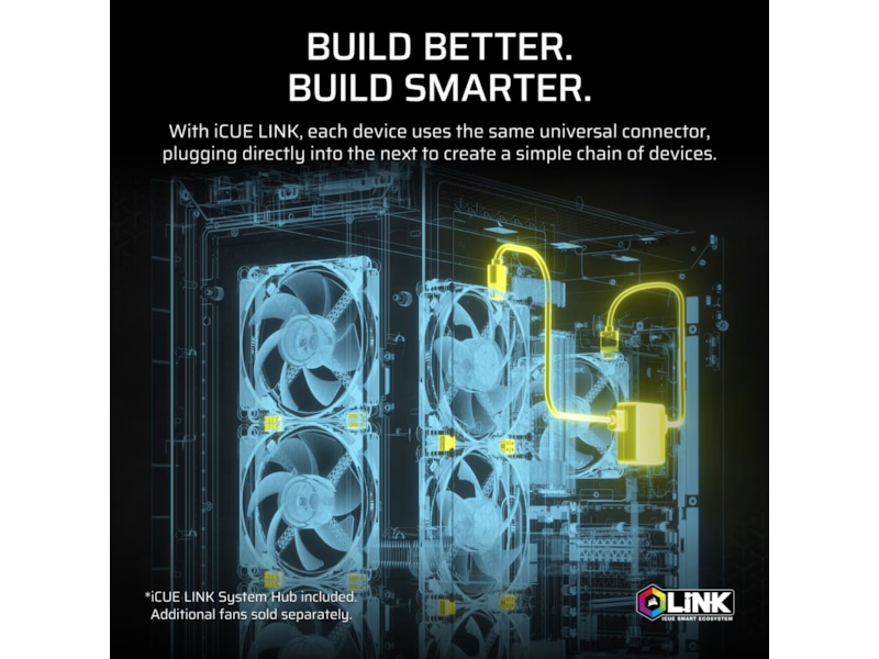 Corair iCUE LINK Titan 360 RX RGB AIO Kjøler (hvit) CPU - Vannkjøling