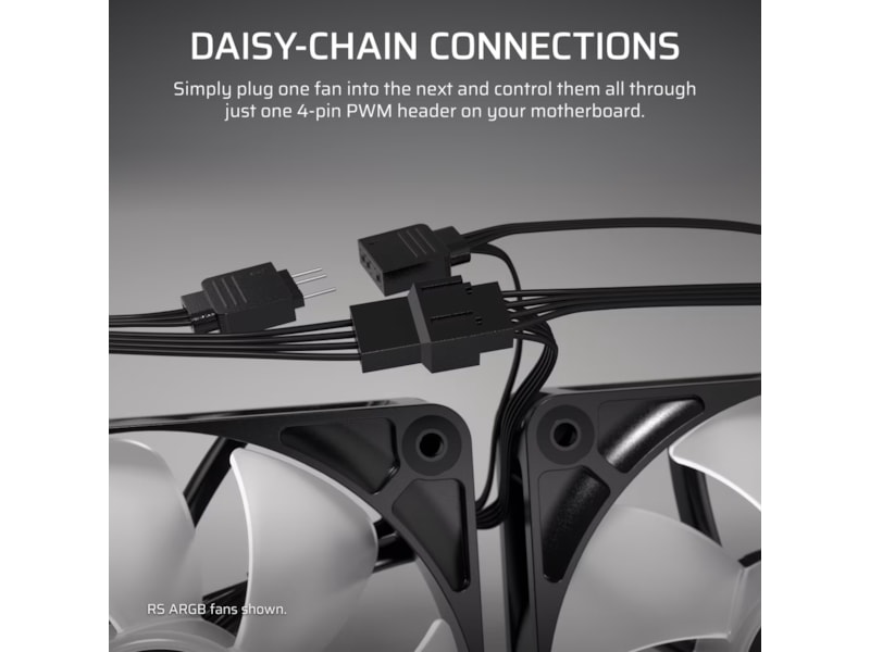Corsair RS120 Vifte 3pk (sort) Vifter