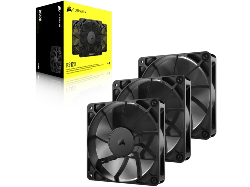 Corsair RS120 Vifte 3pk (sort) Vifter