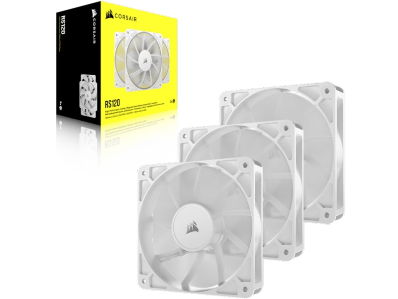 Corsair RS120 Vifte 3pk (hvit) Vifter