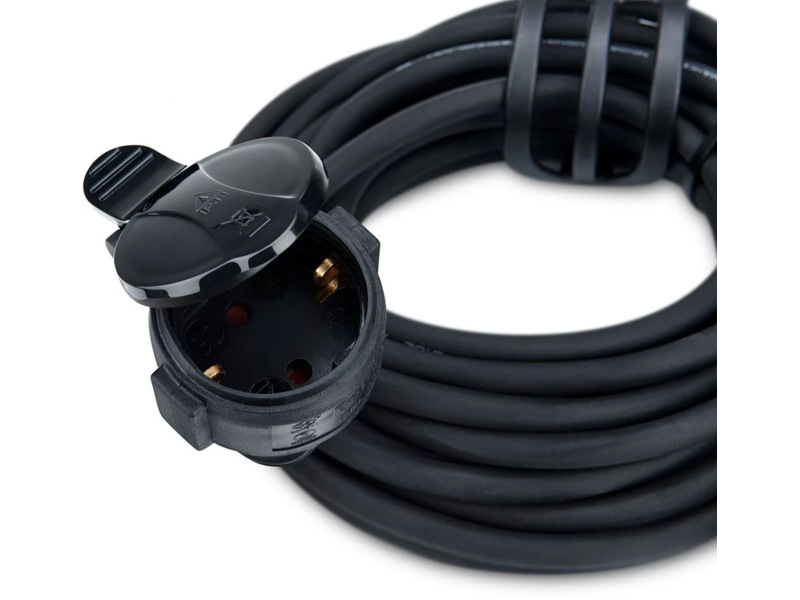 Andersson Utendørs skjøteledning 10m (sort) Skjøtekabel & forgrener