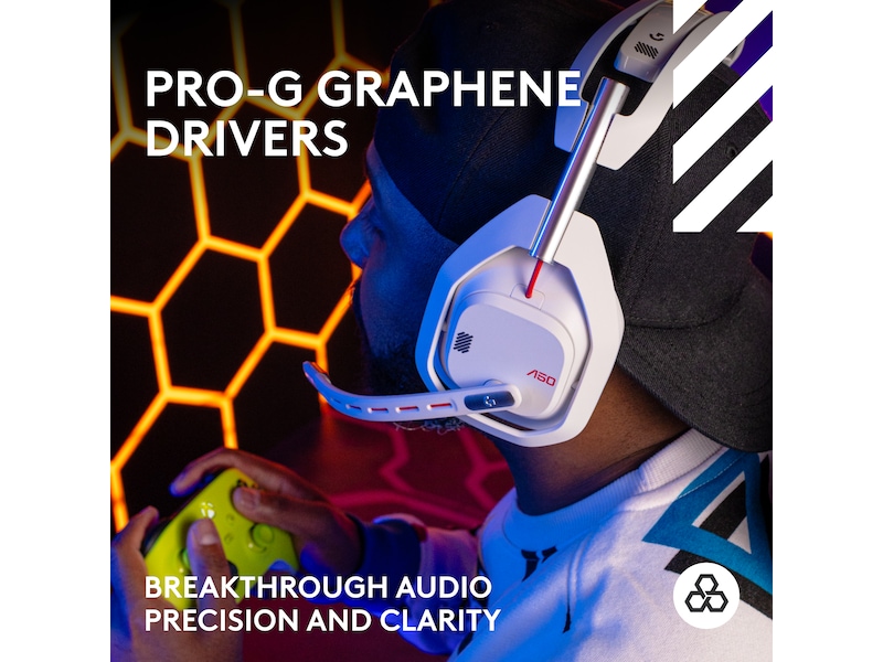 Logitech Astro A50 Lightspeed Trådløst Gamingheadset (hvit) Gamingheadset