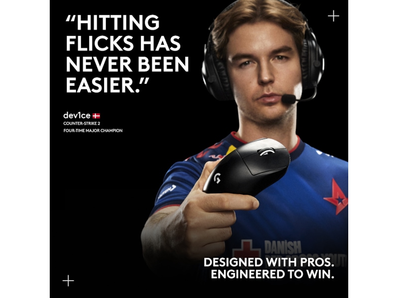 Logitech G Pro X Superlight 2 DEX trådløs gamingmus (sort) Gamingmus