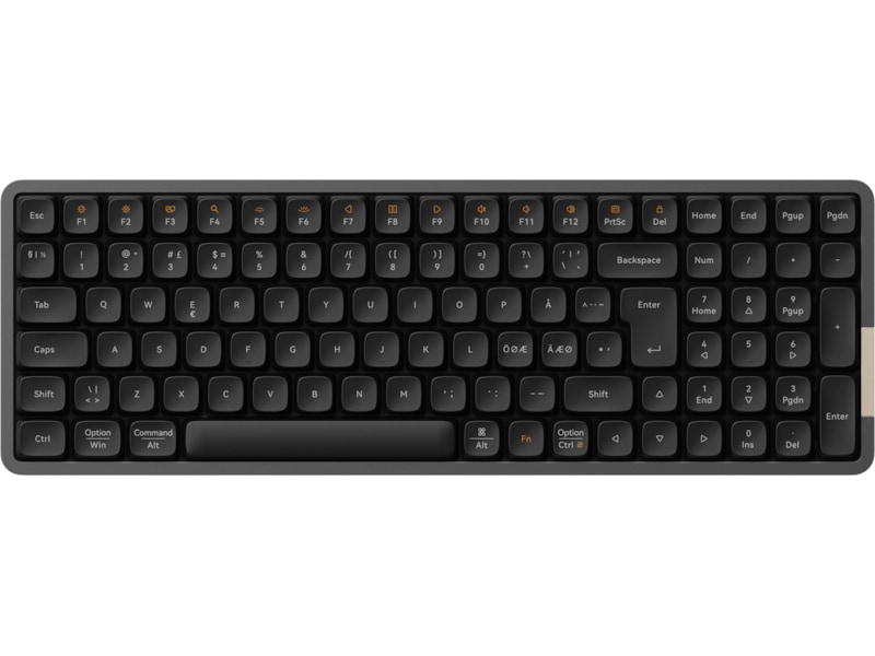 Lofree Flow100 low profile trådløst tastatur (sort) Tastatur