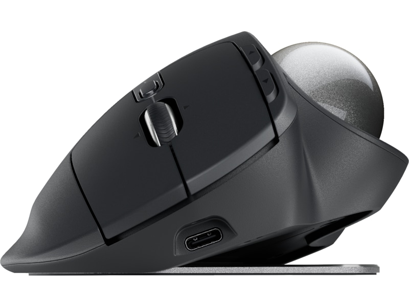 Logitech MX Ergo S Advanced Trådløsmus Trackball (graphite) Ergonomi