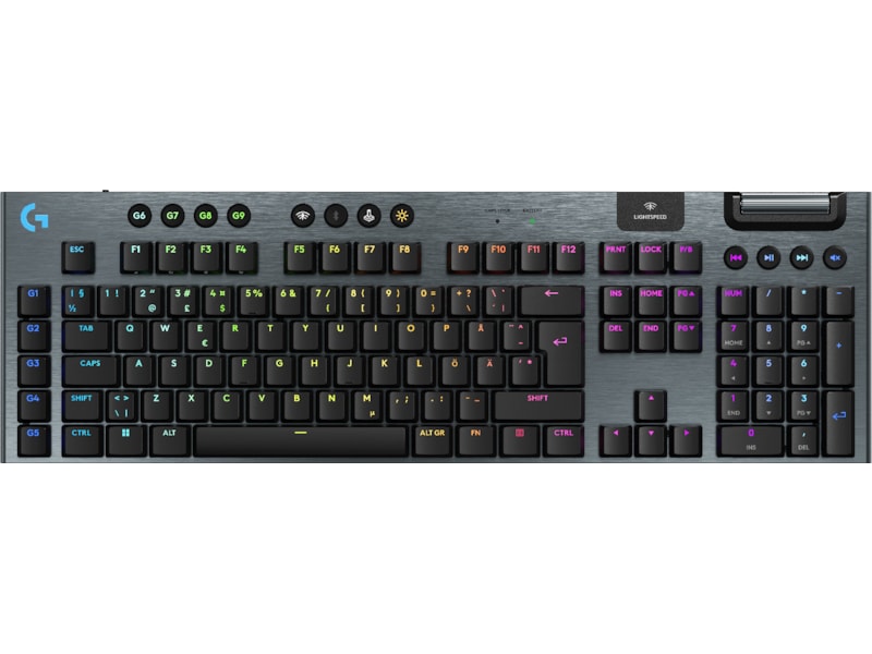 Logitech G915 X Lightspeed Trådløst Gamingtastatur (sort) Gamingtastatur