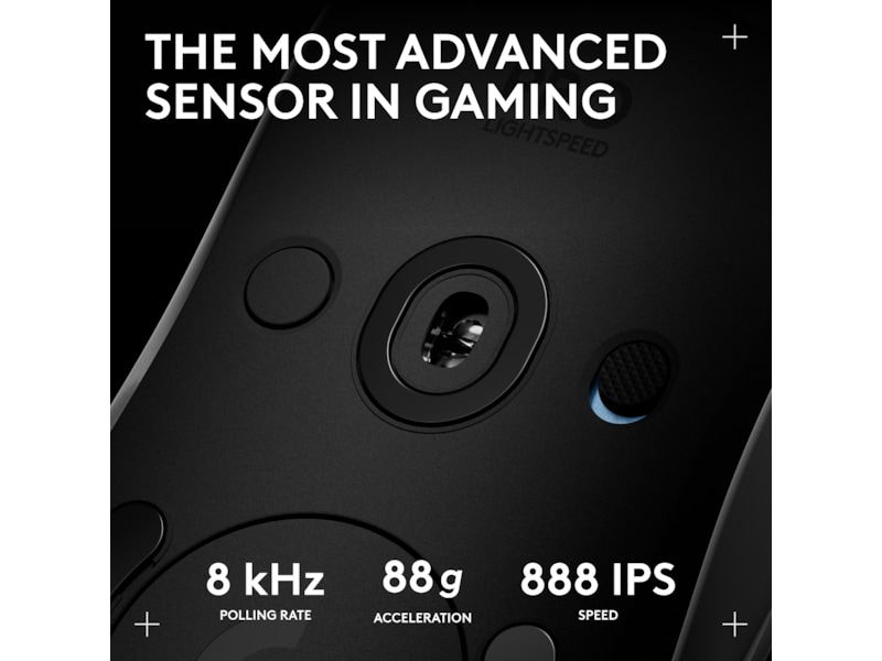 Logitech PRO 2 Lightspeed Trådløs Gamingmus (hvit) Gamingmus