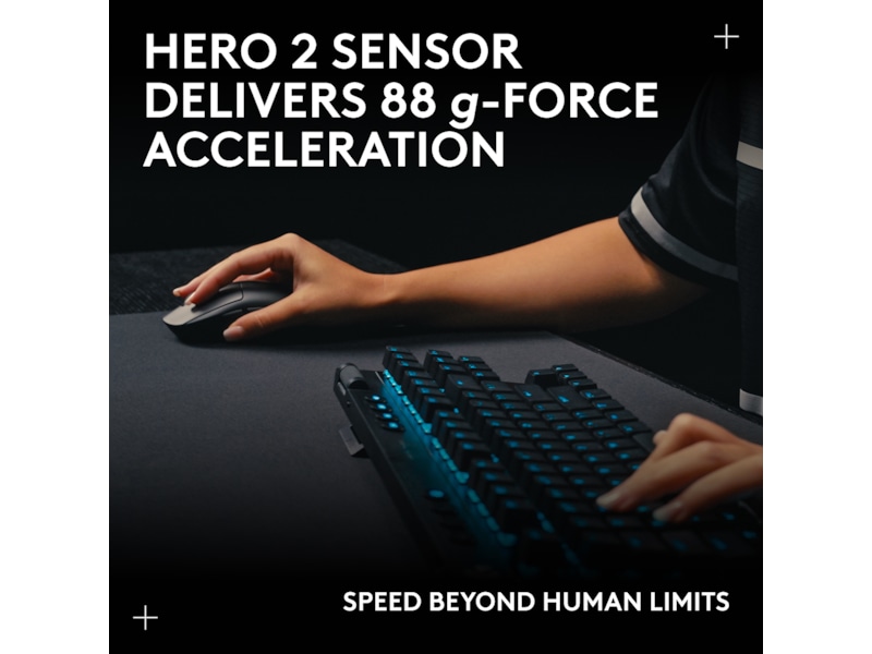 Logitech PRO 2 Lightspeed Trådløs Gamingmus (hvit) Gamingmus