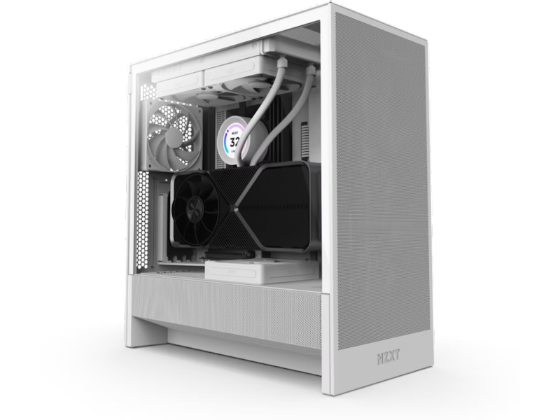 NZXT H5 Flow Mid Tower (hvit) Midi tower