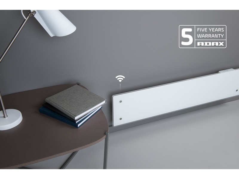 Adax Clea L WiFi panelovn glass lav 1000W (hvit) Panelovner