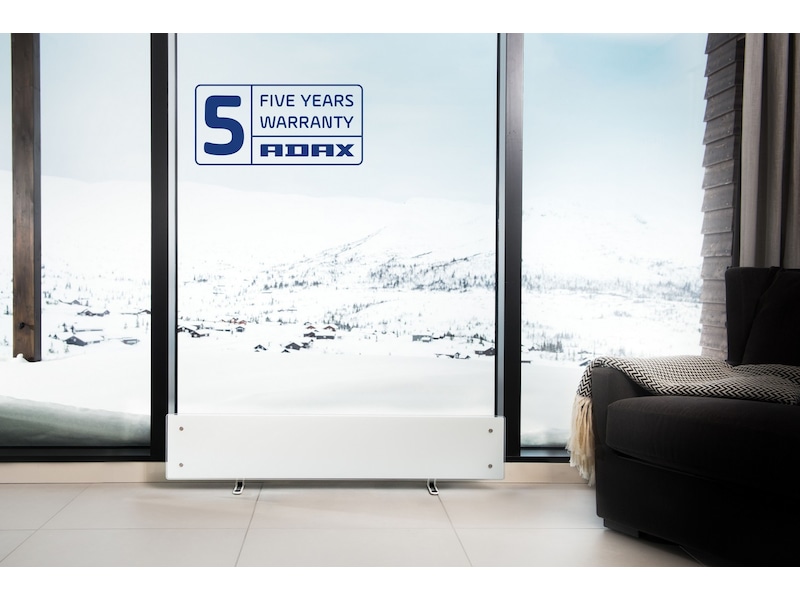 Adax Clea L WiFi panelovn glass lav 1000W (hvit) Panelovner