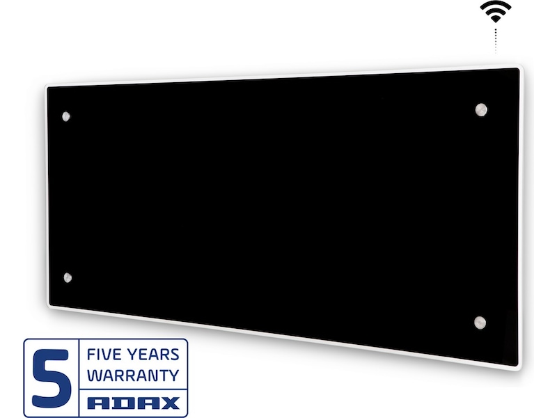 Adax Clea WiFi panelovn glass 1000W (sort) Panelovner