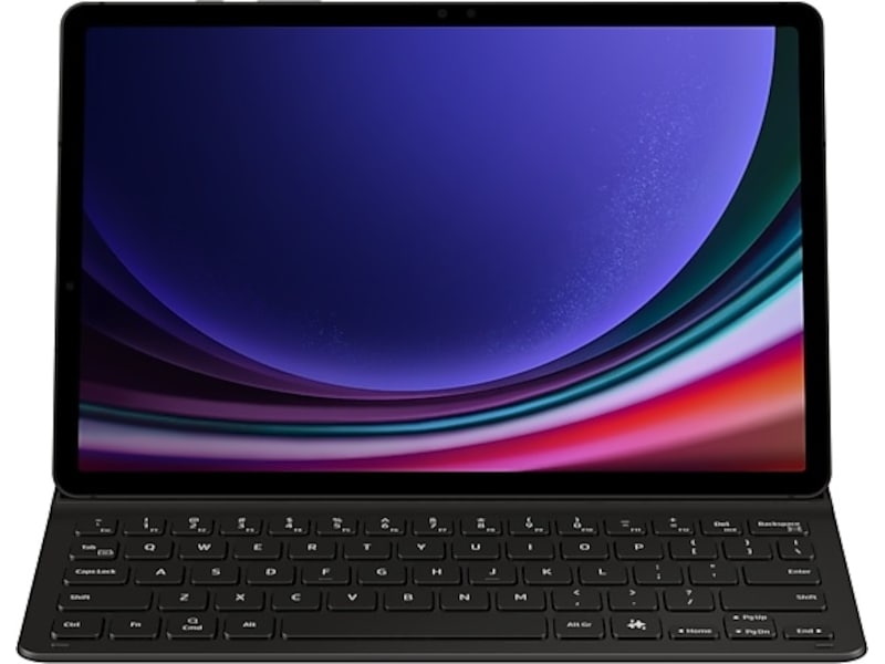 Samsung Galaxy Tab S10 Lite/FE og S9/FE Slim tastaturdeksel (sort) Tastatur og stylus