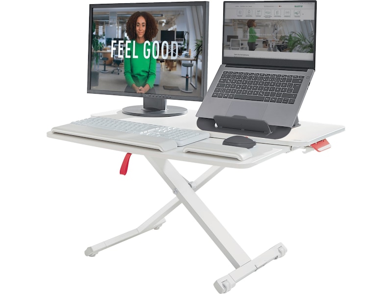 Leitz Ergo Cosy Justerbart PC bord m/plate (hvit) Laptopstand