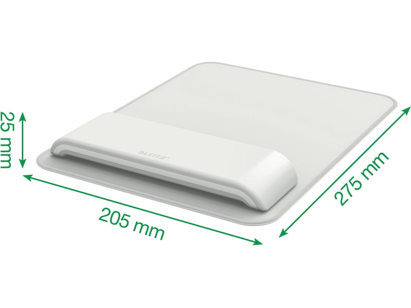 Leitz Ergo Musematte med Håndleddstøtte (lys grå) Håndleddstøtte