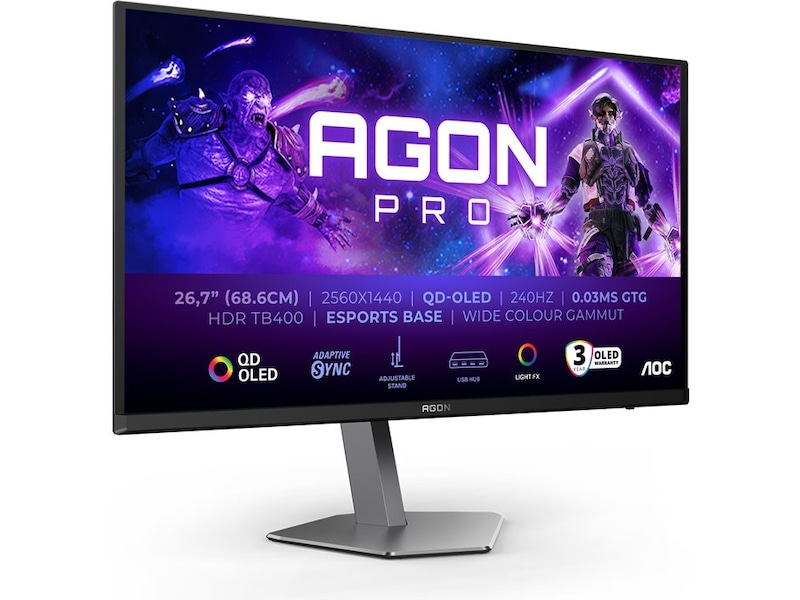 AOC 27" gamingskjerm Agon Pro AG276QZD2 Gamingskjermer