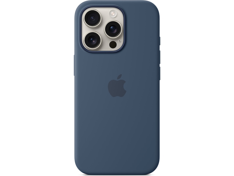 Apple iPhone 16 Pro Silikondeksel (denim) Mobildeksel