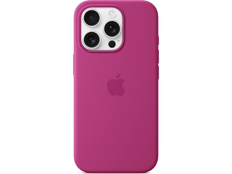 Apple iPhone 16 Pro Silikondeksel (fuksia) Mobildeksel