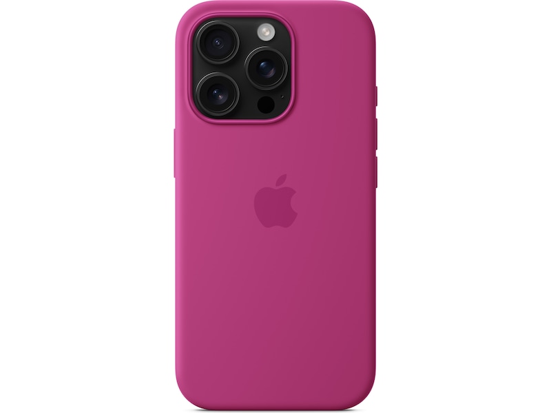 Apple iPhone 16 Pro Silikondeksel (fuksia) Mobildeksel