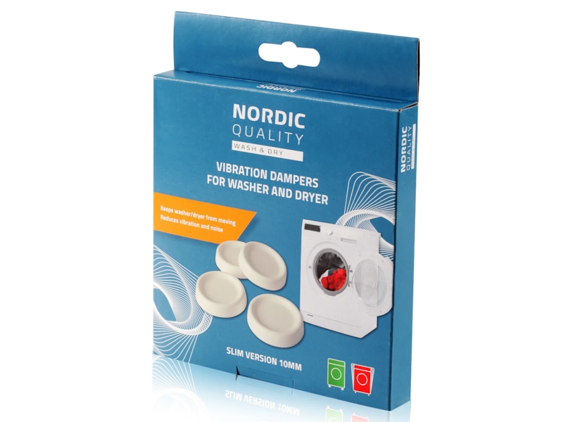 Nordic Quality Vibrasjonsdemper 4 stk. Tilbehør til vaskemaskin og tørketrommel