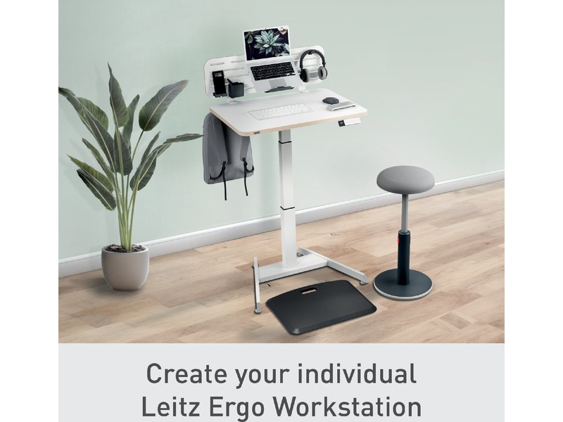Leitz Ergo Hev-Senk Skrivebord, elektrisk, med påminnelse om å stå opp Skrivebord