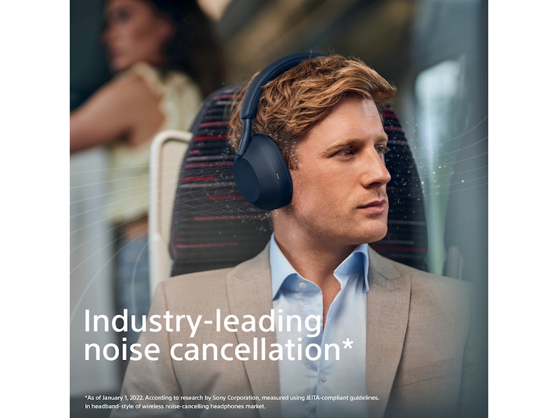 Sony WH-1000XM5 trådløse hodetelefoner, Over-Ear (blå) Hodetelefoner