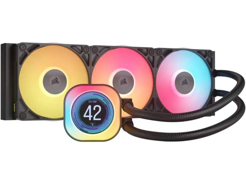 Corsair iCUE LINK TITAN 360 RX LCD AIO Kjøler (sort) CPU - Vannkjøling
