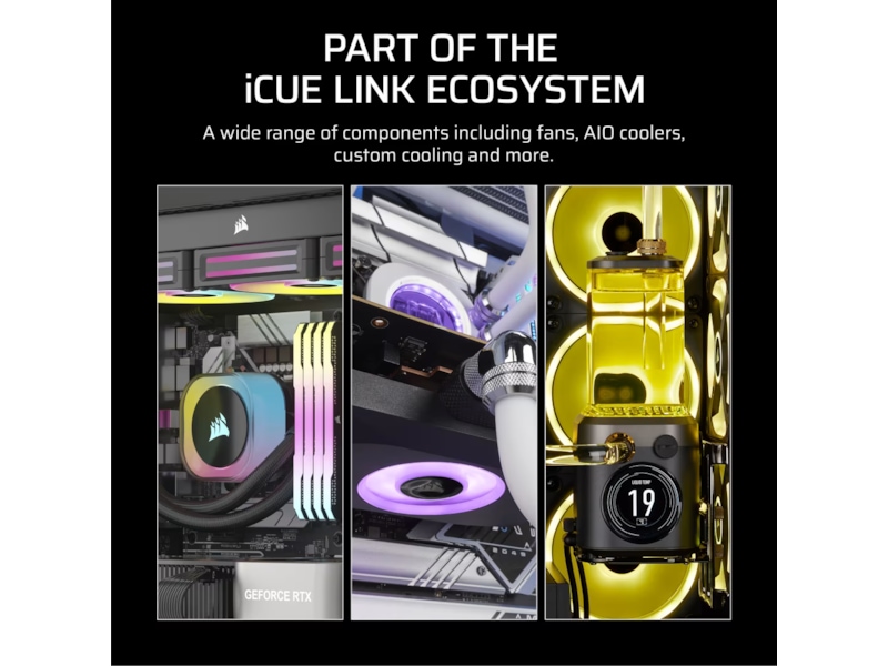 Corsair iCUE LINK RX140 RGB MAX Vifte 2pk (hvit) Vifter