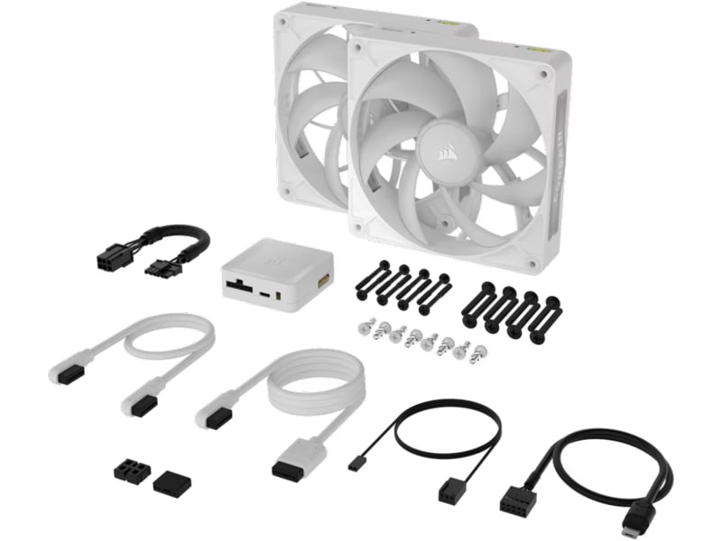 Corsair iCUE LINK RX140 RGB MAX Vifte 2pk (hvit) Vifter
